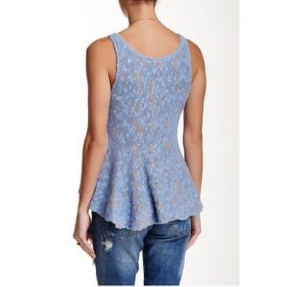 Free People | Side by Side Sweater Peplum Tank Top - Picture 4 of 7